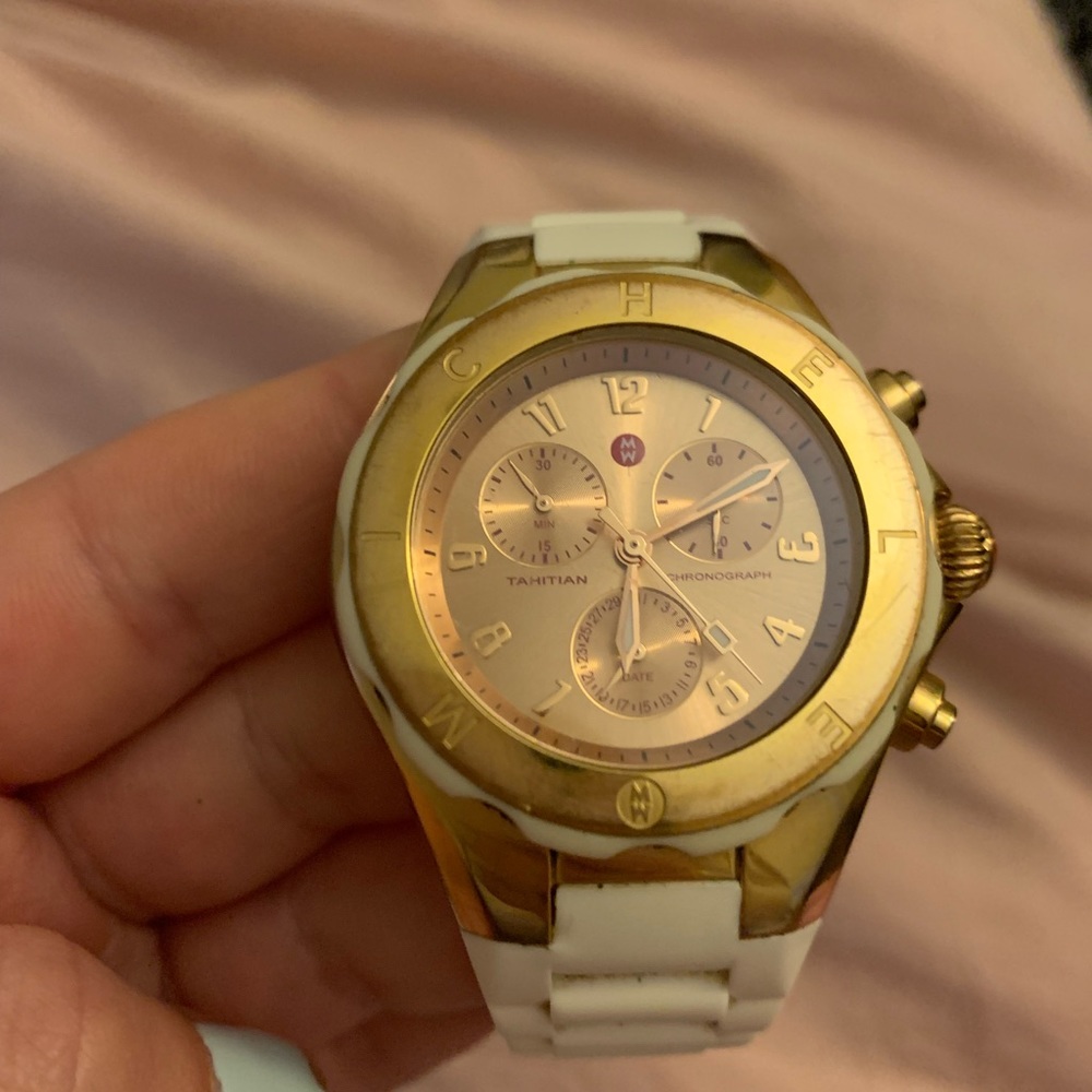 Michele Rose Gold Jelly Watch
